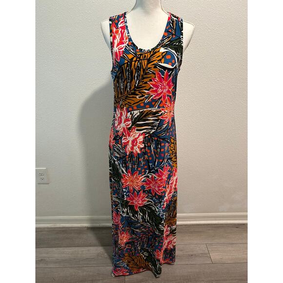 Antthony Original Womens Floral Print Dress Size Large Casual Summer Style New - Picture 1 of 9